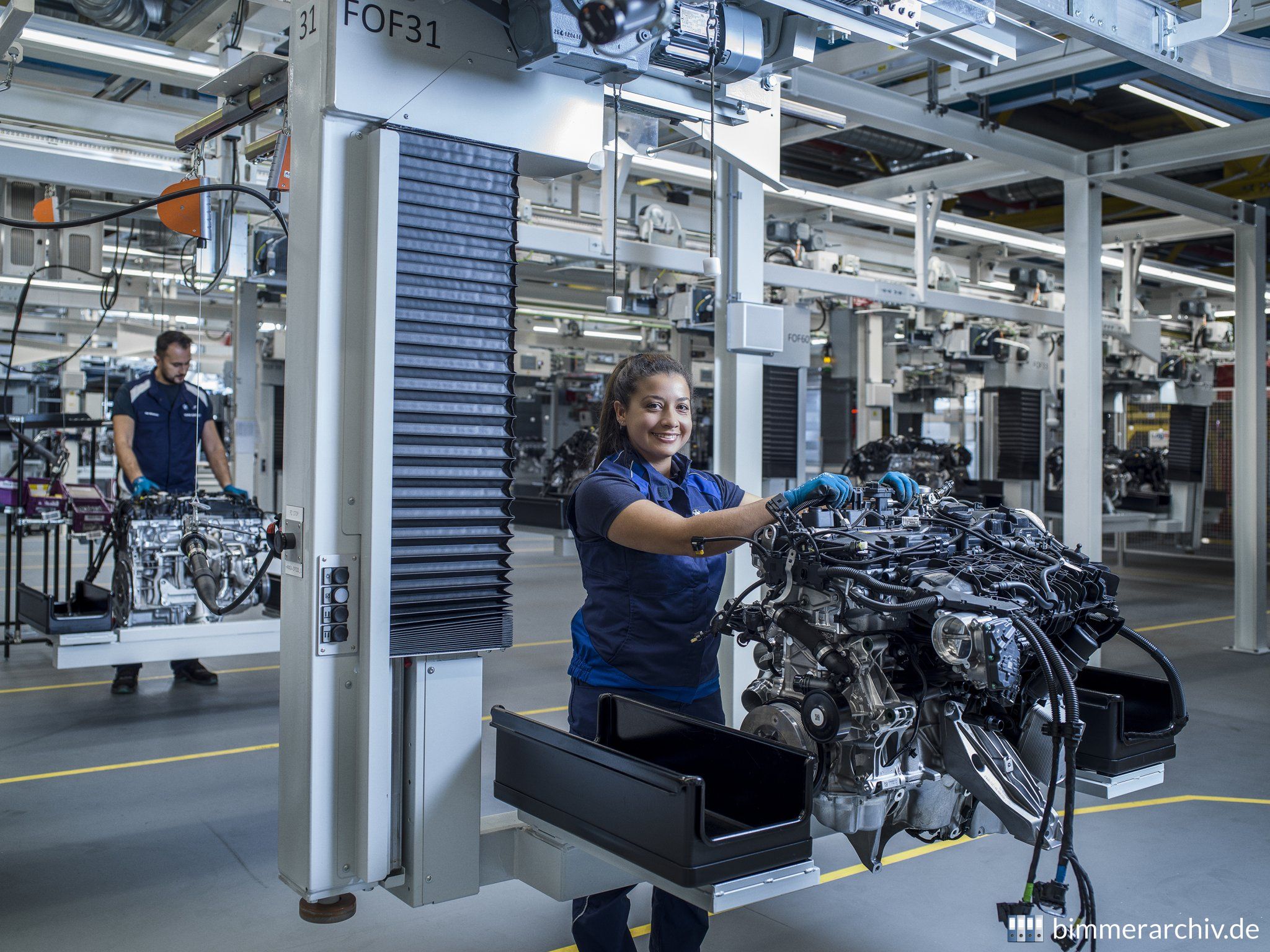 Neues Montageband für Benzinmotoren im BMW Group Werk Steyr