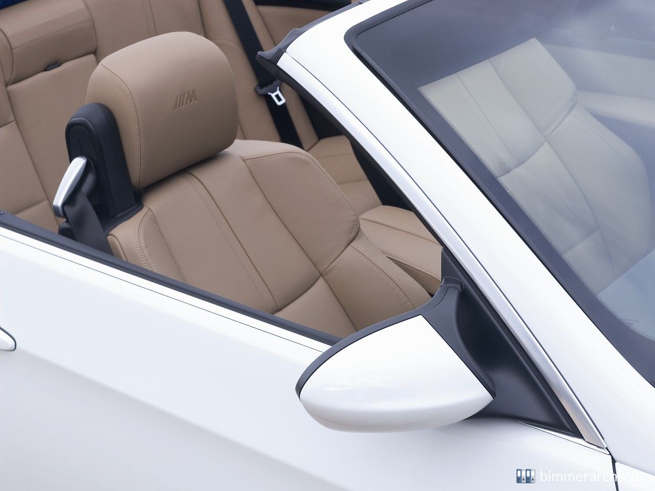 BMW M3 Cabrio - Aussenspiegel und Sitz