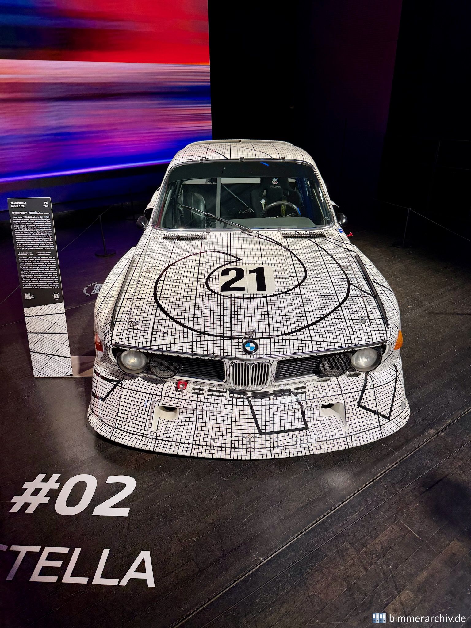 2. Frank Stella / BMW 3.0 CSL / 1976