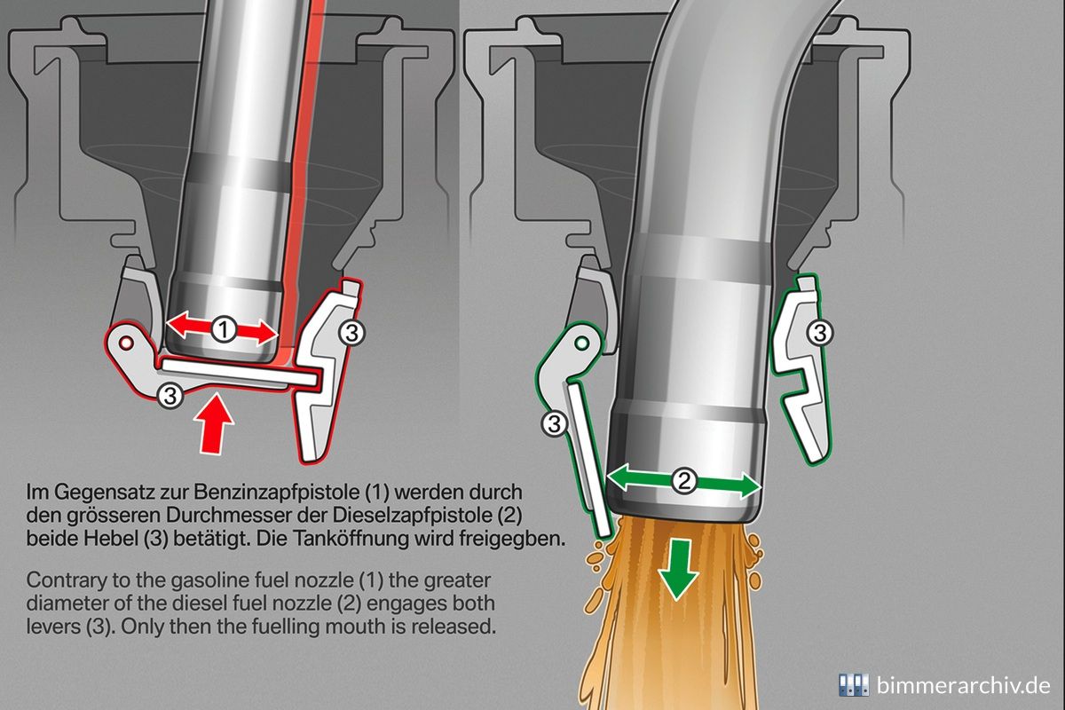 BMW Diesel-Fehlbetankungsschutz