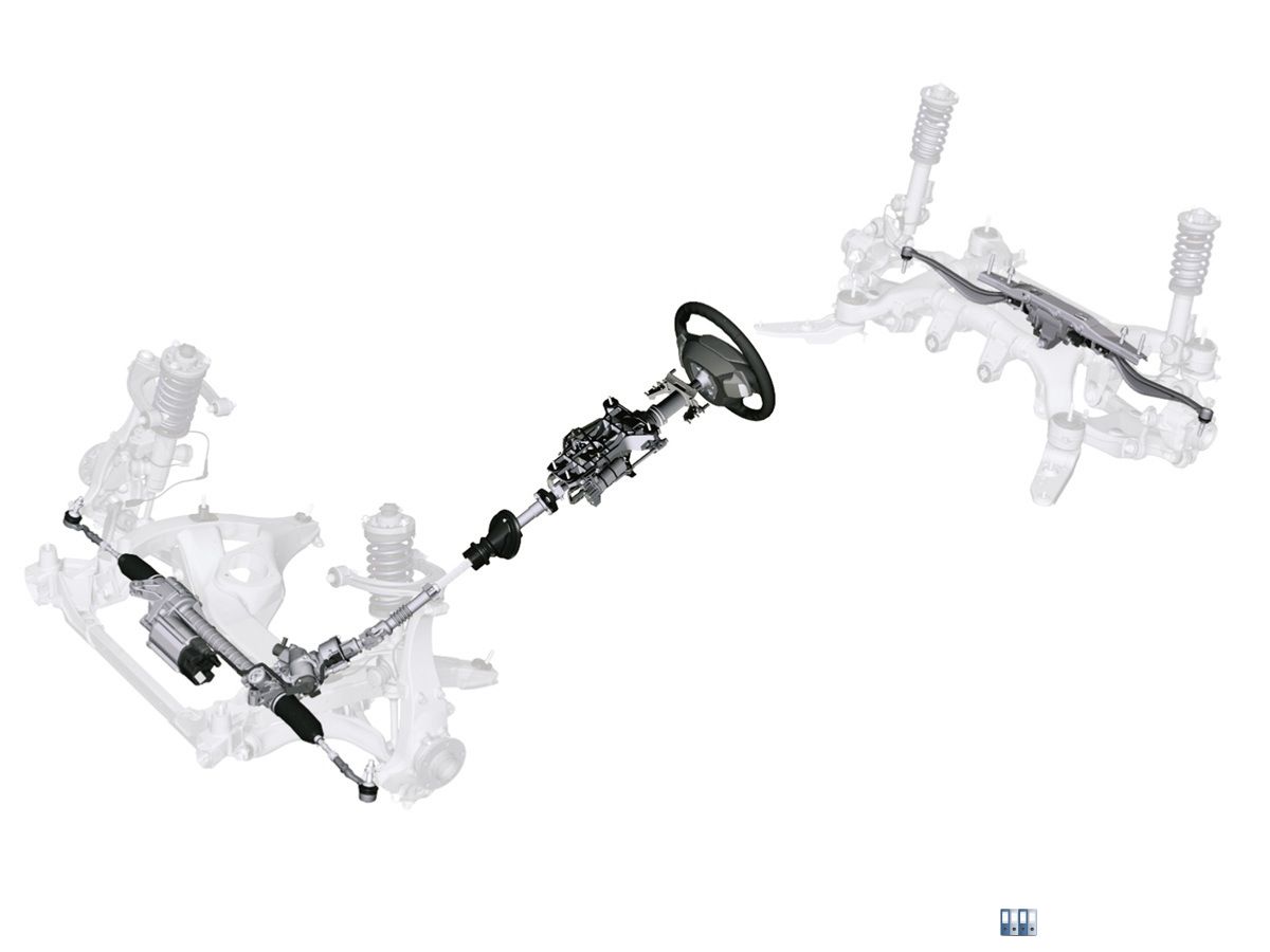 BMW 5er Limousine - Elektromechanische Integral-Aktivlenkung