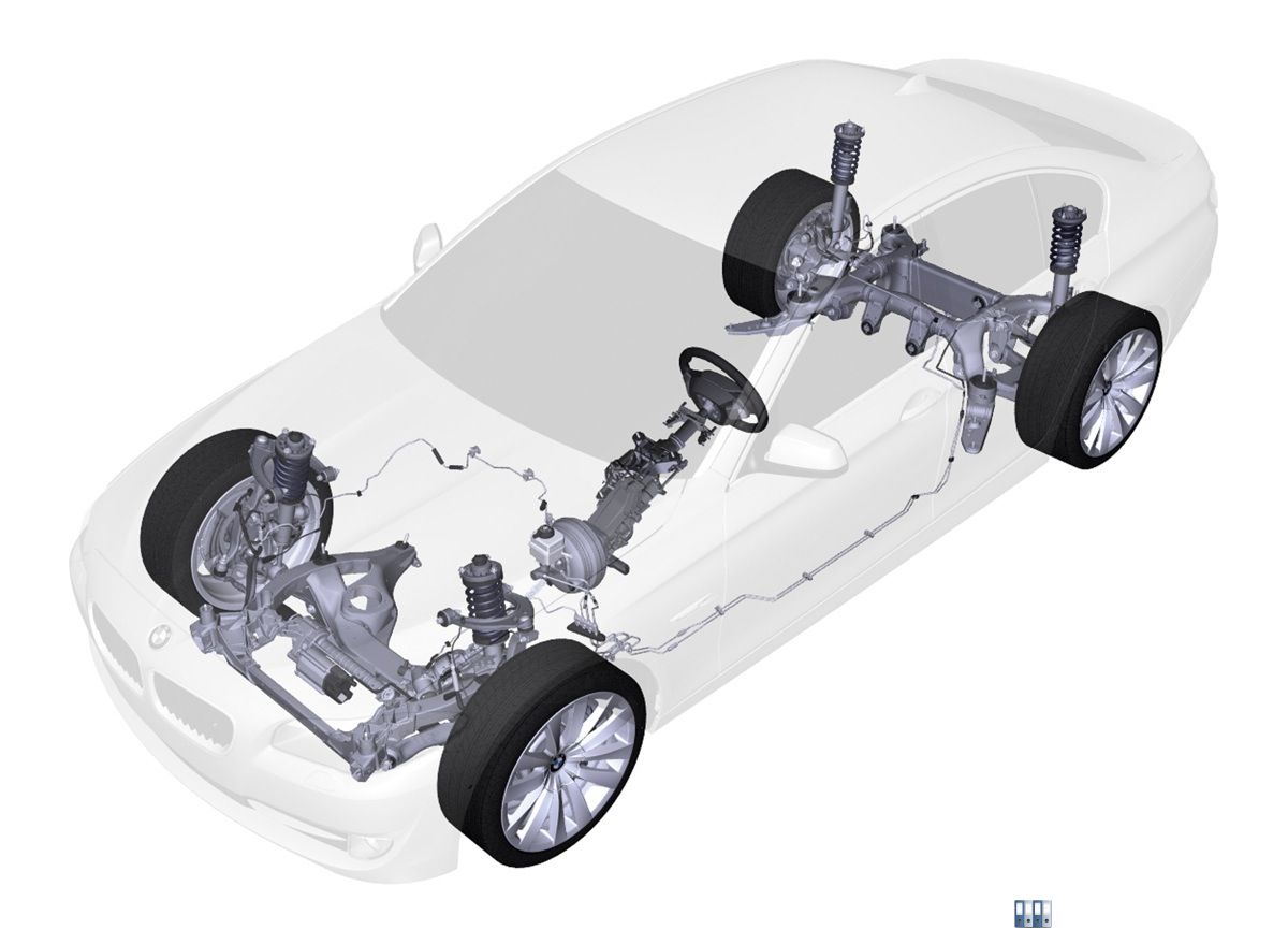 Fahrwerkssatz, Federn / Dämpfer für BMW 5 Limousine (F10) 525 d 2011-2016  Diesel 218PS N47 D20 D