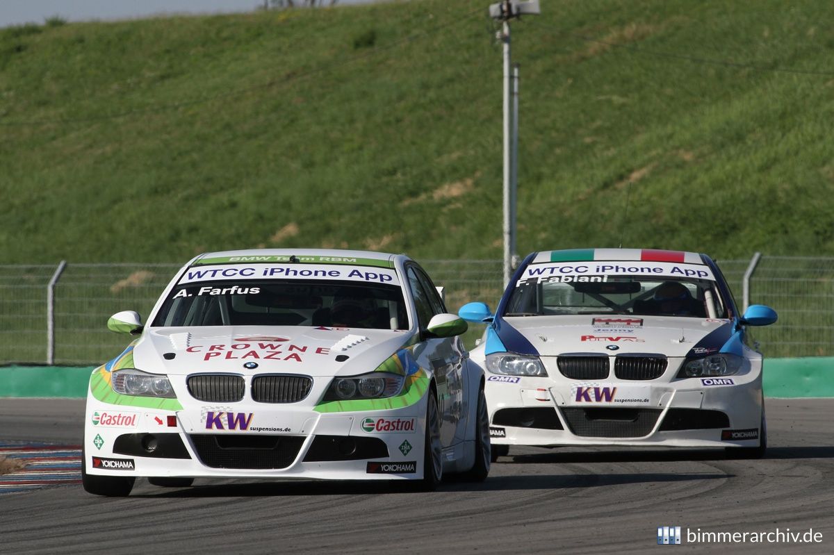 Augusto Farfus - BMW Team RBM und Fabio Fabiani - Scuderia Proteam Motorsport