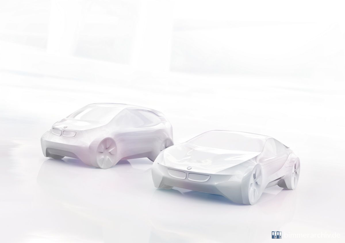 Designskizze BMW i3 und BMW i8