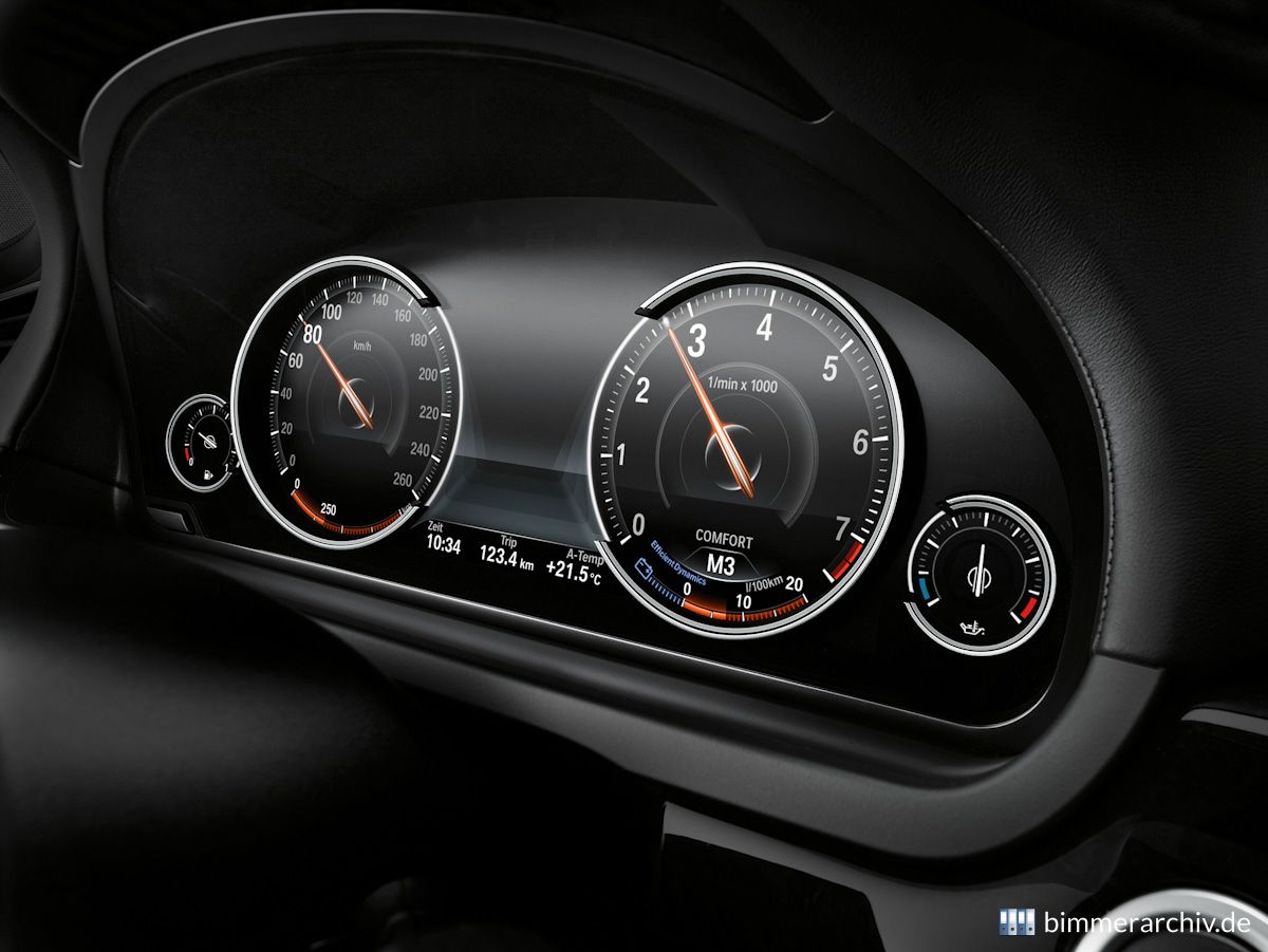 BMW 7er: Multifunktionales Instrumentendisplay: Komfort Modus