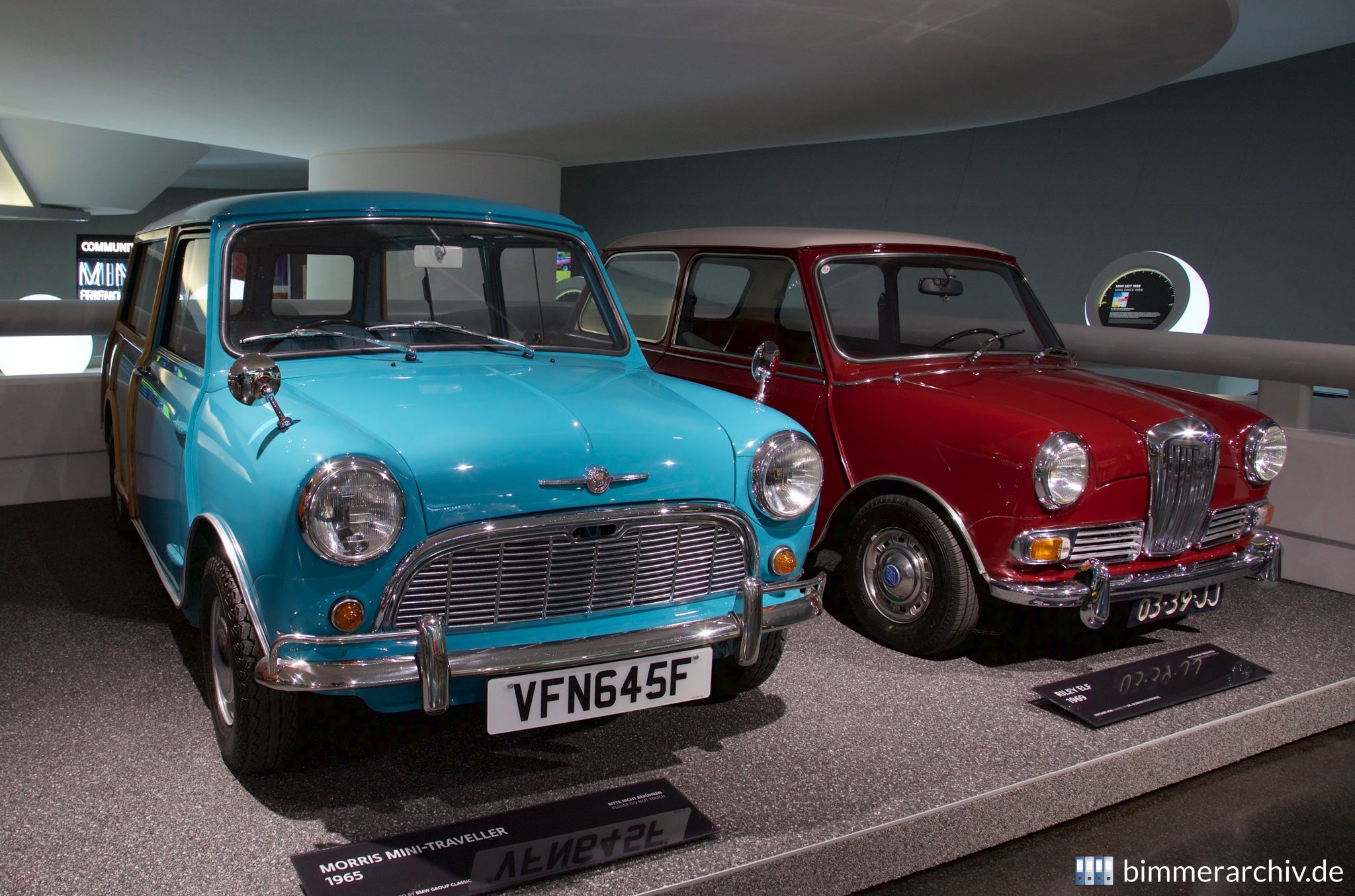 Morris Mini-Traveller und Riley Elf