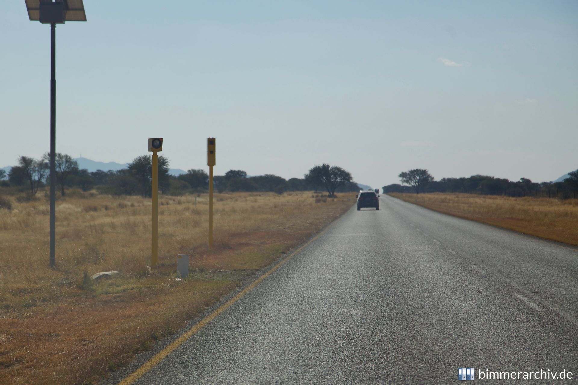 Blitzer in Namibia