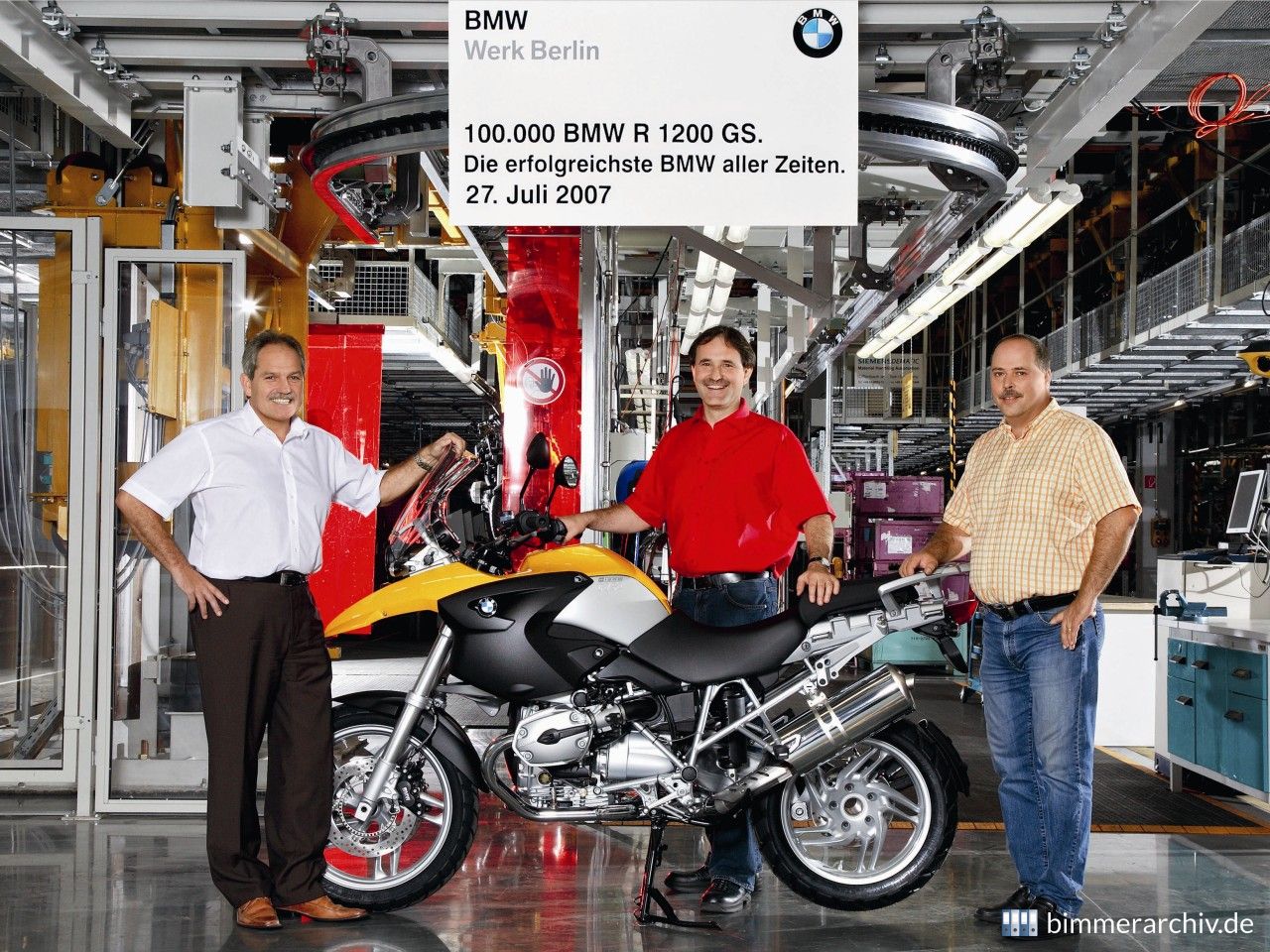 BMW Werk Berlin, 27. Juli 2007, 100.000 BMW R 1200 GS