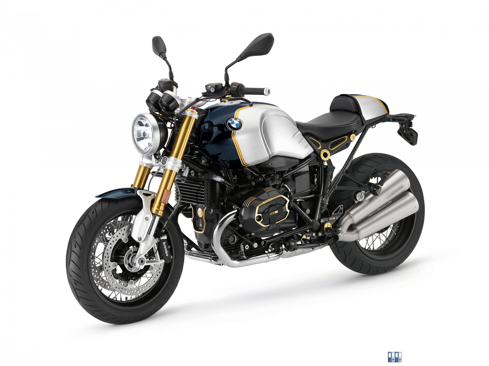 BMW R nineT Blueplanet metallic / Aluminium Speziallack