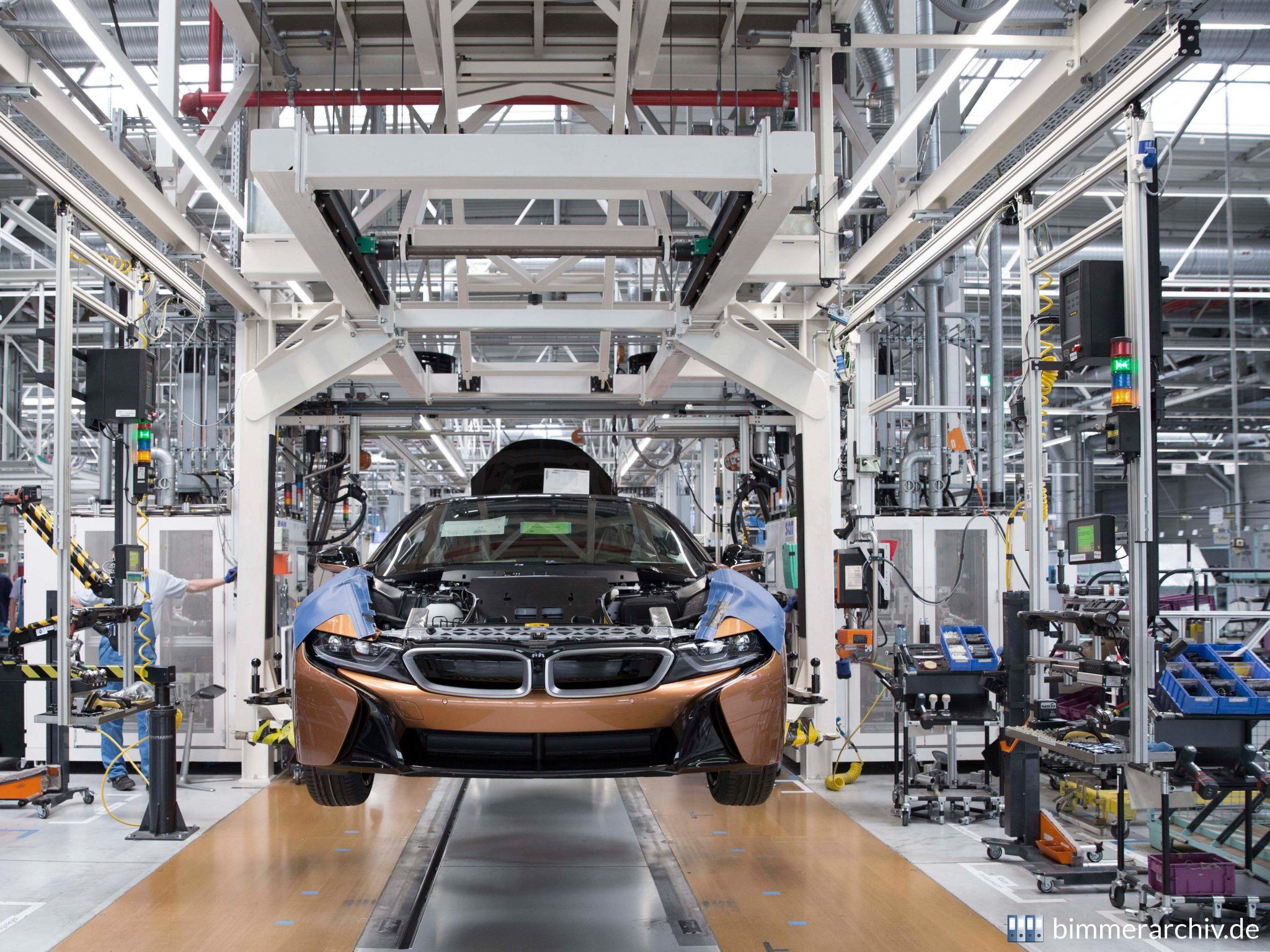 Produktion BMW i8 Roadster im BMW Group Werk Leipzig