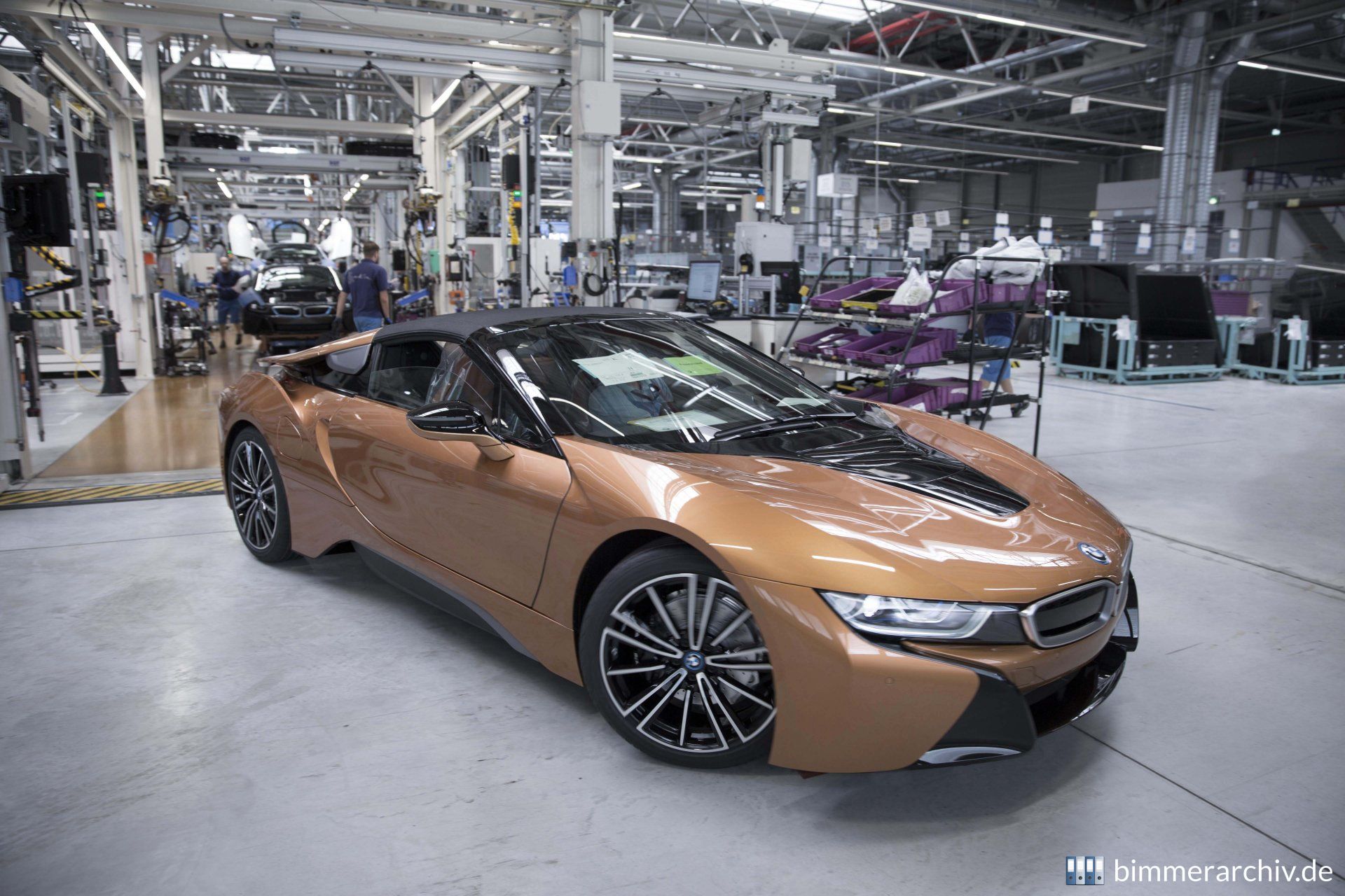 Produktion BMW i8 Roadster im BMW Group Werk Leipzig