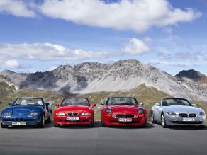 BMW Z1 roadster, BMW Z3 roadster, BMW Z8 roadster und BMW Z4 roadster