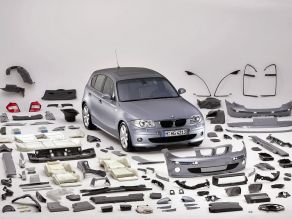 Recycling optimierte Kunststoffumfänge der BMW 1er Reihe