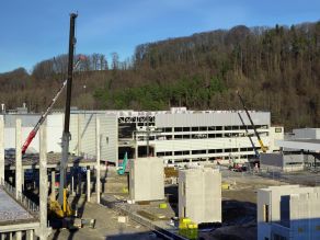 Baufortschritt Logistik-Anbau