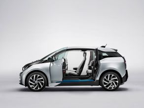 BMW i3 - Ionic Silver mit Akzent BMW i Blau