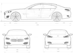 BMW Concept CS - Außen- und Innenabmessungen