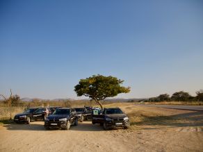 Pause vor dem Etosha Nationalpark