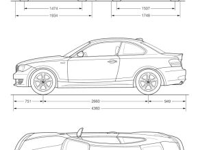 BMW 1er Coupé - Aussenabmessungen