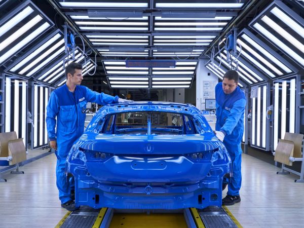BMW 1er im Lackiererei