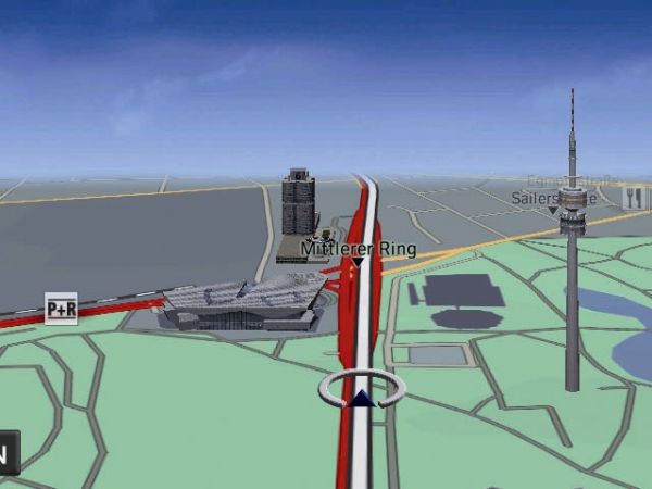 BMW Navigation System Professional, 3D Darstellung BMW Zentrale