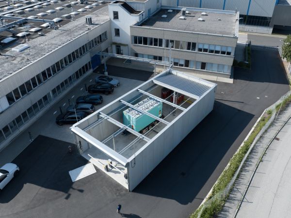 Wasserstoff-Container-Bucht