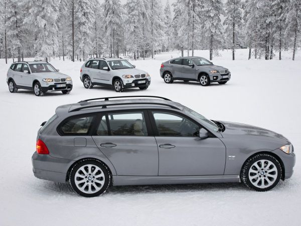 Der BMW 3er xDrive Touring, BMW X3, BMW X5 und BMW X6