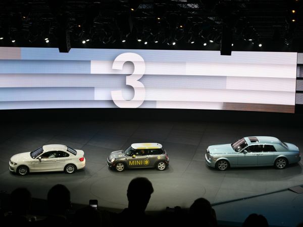 BMW ActiveE, Mini E und Rolls Royce 102 EX