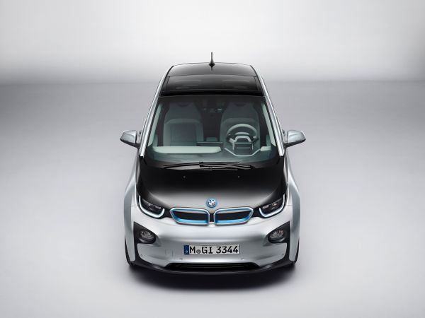 BMW i3 - Ionic Silver mit Akzent BMW i Blau