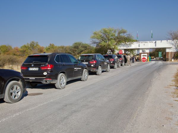 Einfahrt in den Etosha Nationalpark