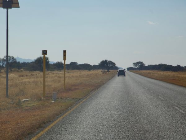 Blitzer in Namibia