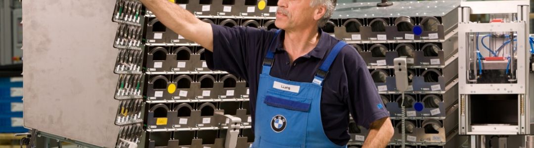 ergonomische Arbeitsplätze im Werk Dingolfing