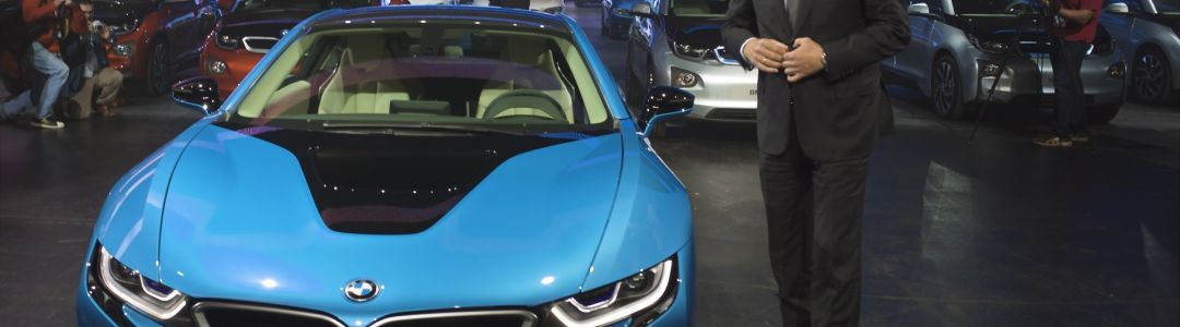 BMW Pressekonferenz - Dr.-Ing. Norbert Reithofer und der BMW i8
